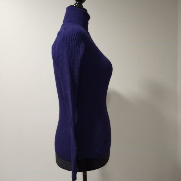 LANE BRYANT PURPLE POLO NECK LONG SLEEVE STRETCH WOMEN US 14|16 - Picture 9 of 9